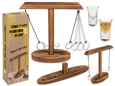 Trinkspiel Ringwurf aus Holz