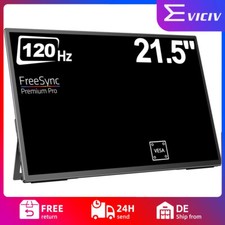 120Hz Portable Monitor, 21,5 Zoll Tragbarer Mobiler IPS Bildschirm 1080P Für PC
