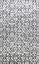 Gemüse Farbe Wolle/Seide Dunkelgrau Silber Handmade Versace Orientalisch 9x12