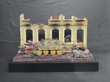 1:35 HETZER COMMAND VERSION Schlacht um Berlin Diorama Gebaut Built  Panzer Figu