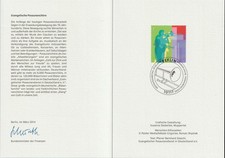 BRD Mi 3056 Evangelische Posaunenchöre Karte Finanzminister mit ESSt