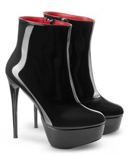 Plateau Stifeletten Damen Lack