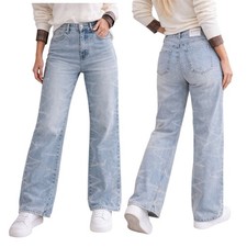 Wide Leg Damen Jeans Hose