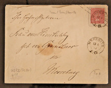 NDP Ganzsache U28B K2 Meseritz-Merseburg 12.8.70 (45-33)