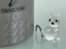Swarovski Figur 010011 Katze 3,3 cm. Mit OVP + Zertifikat. Top Zustand