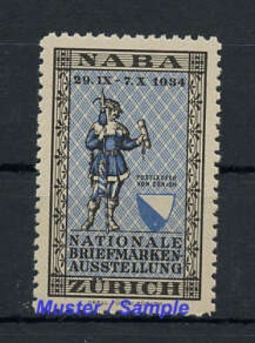 1934 schweiz vignette - schweiz,, **