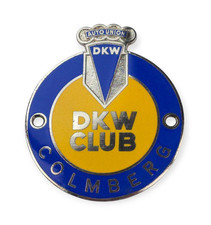 DKW Club Colmberg Plakette Auto Union 50er 60er Oldtimer Vintage Car Top Zustand