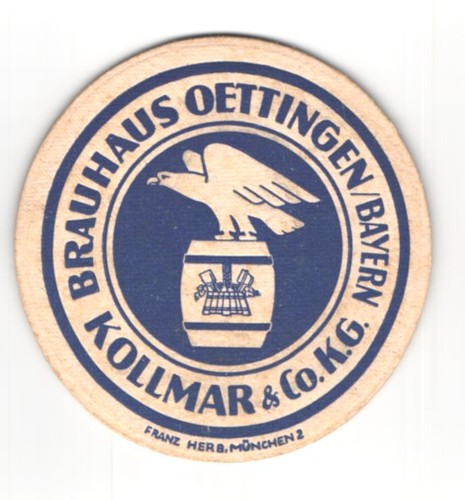 Bierdeckel oettingen bayern - bierdeckel,