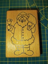 Toller Holz Stempel von Kaleidoskop Motivstempel Nikolaus Breite 7 cm Länge 10