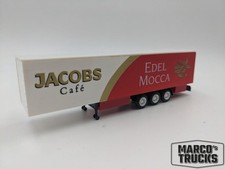 Albedo Kofferauflieger 3 Achs weiß/rot „Jacobs Cafe Edel Mocca“ 1:87 /ALU1397