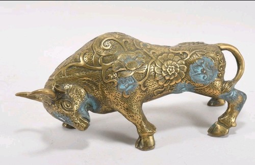 China bronze messing stier - china,