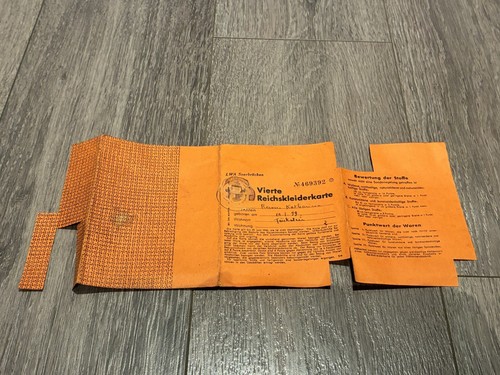 Ww2 reichskleiderkarte - ww2,