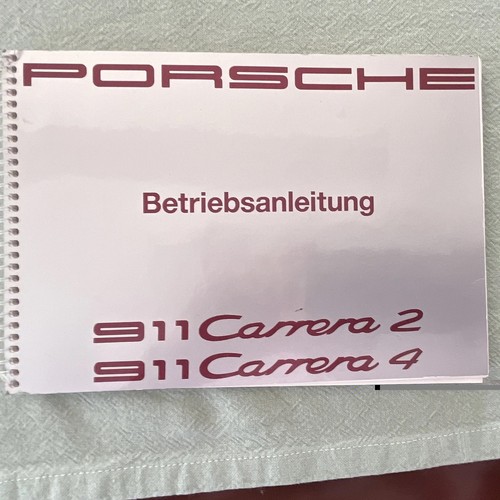Betriebsanleitung porsche 911 - porsche,