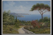 Haus am Meer Leinwandbild Auf Keilrahmen 100x70 cm