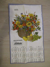 Geschirrtuch kalender 1995 100 % Cotton