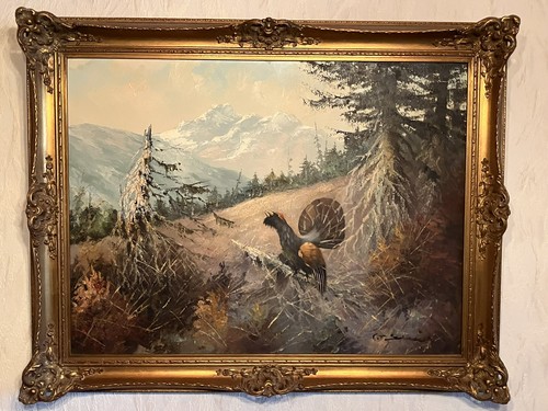 ölgemälde auerhahn signatur - Ölgemälde,