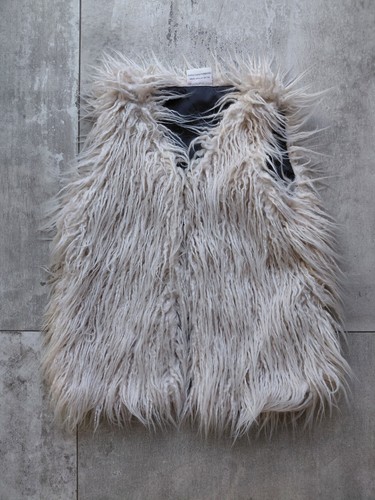 Weste mit fell beige - fell,