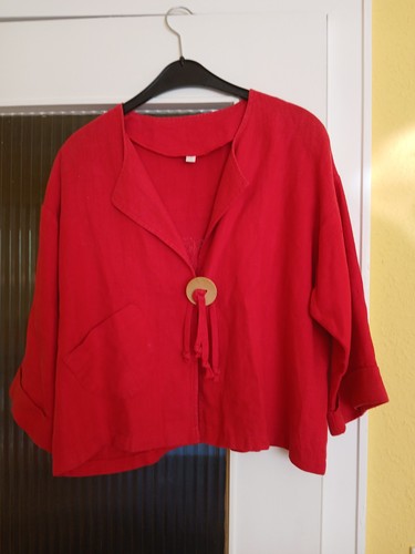 Leinenjacke rot xl s - rot,,