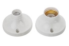 Wandfassung E14 E27 Lampenfassung Sockel LED Kunststoff Deckenfassung Fassung