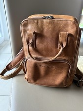 "the chesterfield brand" Rucksack weiches leichtes Leder cognac-braun mittelgroß