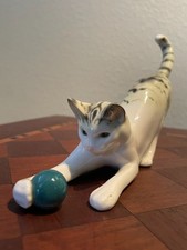 Katze figur porzellan figur