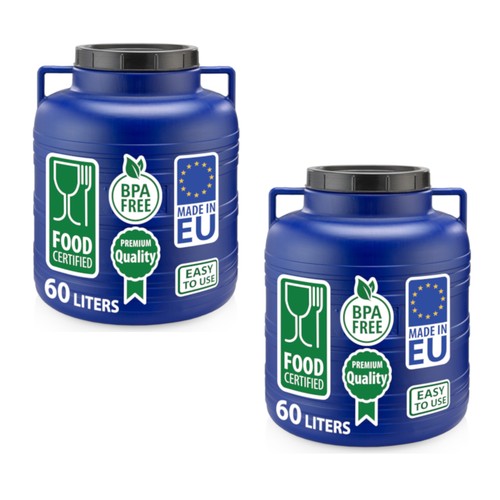 2er set weithalsfass liter - 2er,