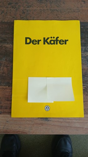 Autoprospekt käfer von - vw,