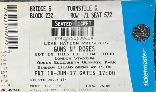 Guns roses 2017 london - n,