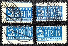 Notopfer Berlin 2 Pf, 4x