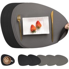 Tischsets  Kunstleder rund