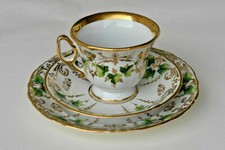 ALTWASSER C.Tielsch PRUNKGEDECK, 1875-1931, Gold-Blumendekor, SILESIA Schlesien