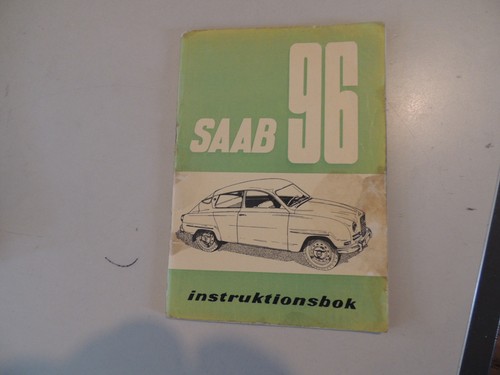 Intruktionsbok saab - saab, 96