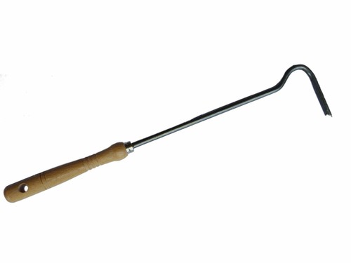 Feuerhaken mit holzgriff - mit,
