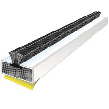 5er Pack Feuer & Rauch Türleiste 2100 x 10 x 4 mm Intumeszenz Brandschutz weiß