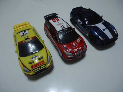 Drei autos carrera ferrari - go,