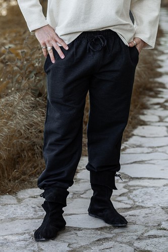 Mittelalterhose schwarz arvo - mittelalterhose,
