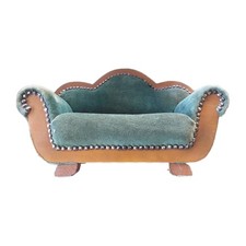 Sofa für Sammlerpuppen, grün