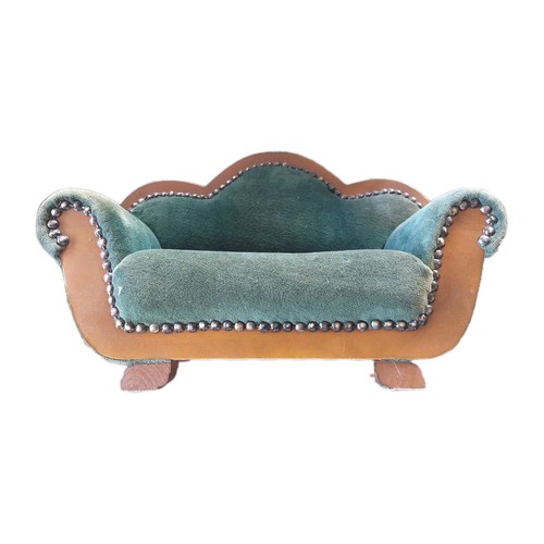 Sofa für sammlerpuppen grün - für, sammlerpuppen,