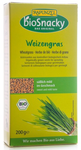 Weizengras biosnacky keimsaat - weizengras,