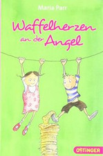 Waffelherzen an der Angel von