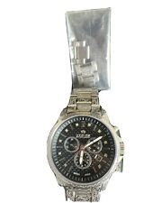 LOUIS XVI Herren Armbanduhr Palais Royale Stahlband Silber Karbon 893