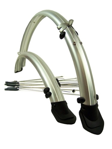 Fahrrad schutzblech silber - 2x,