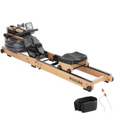 Holzrudergerät Rower Heimtrainer Fitnessgerät Sportgerät klappbar 150kg 6 Stufen