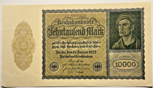 Unc deutsches reich - 10000, mark