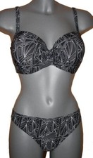 BÜGEL-BIKINI schwarz-weiss