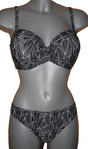 Bügel bikini schwarz weiss - bÜgel-bikini, schwarz-weiss