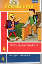 2 x  Pusteblume-Werkstatt  Kl. 4 :  Rechtschreibung + Grammatik       NEUwertig