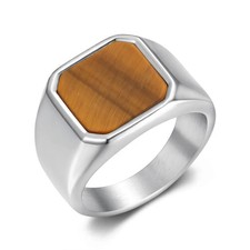 EDELSTAHL Siegelring - silber