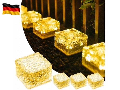 4er set warmweiß licht solar - 4er-set,