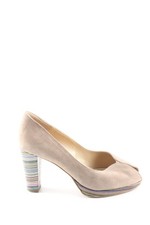 PETER KAISER Peeptoe Pumps Damen Pumps Gr. DE 35 creme-blau-pink Business-Look
